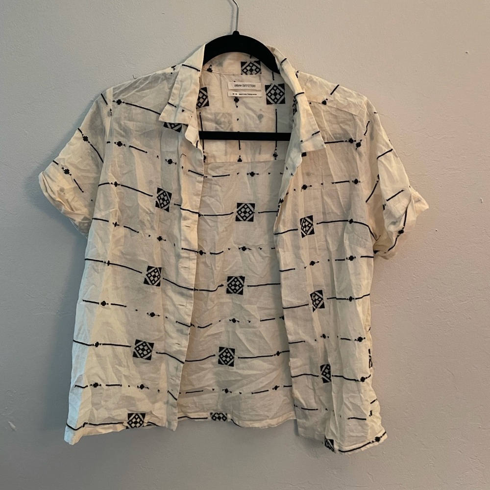 Urban outfitters embroidered button down